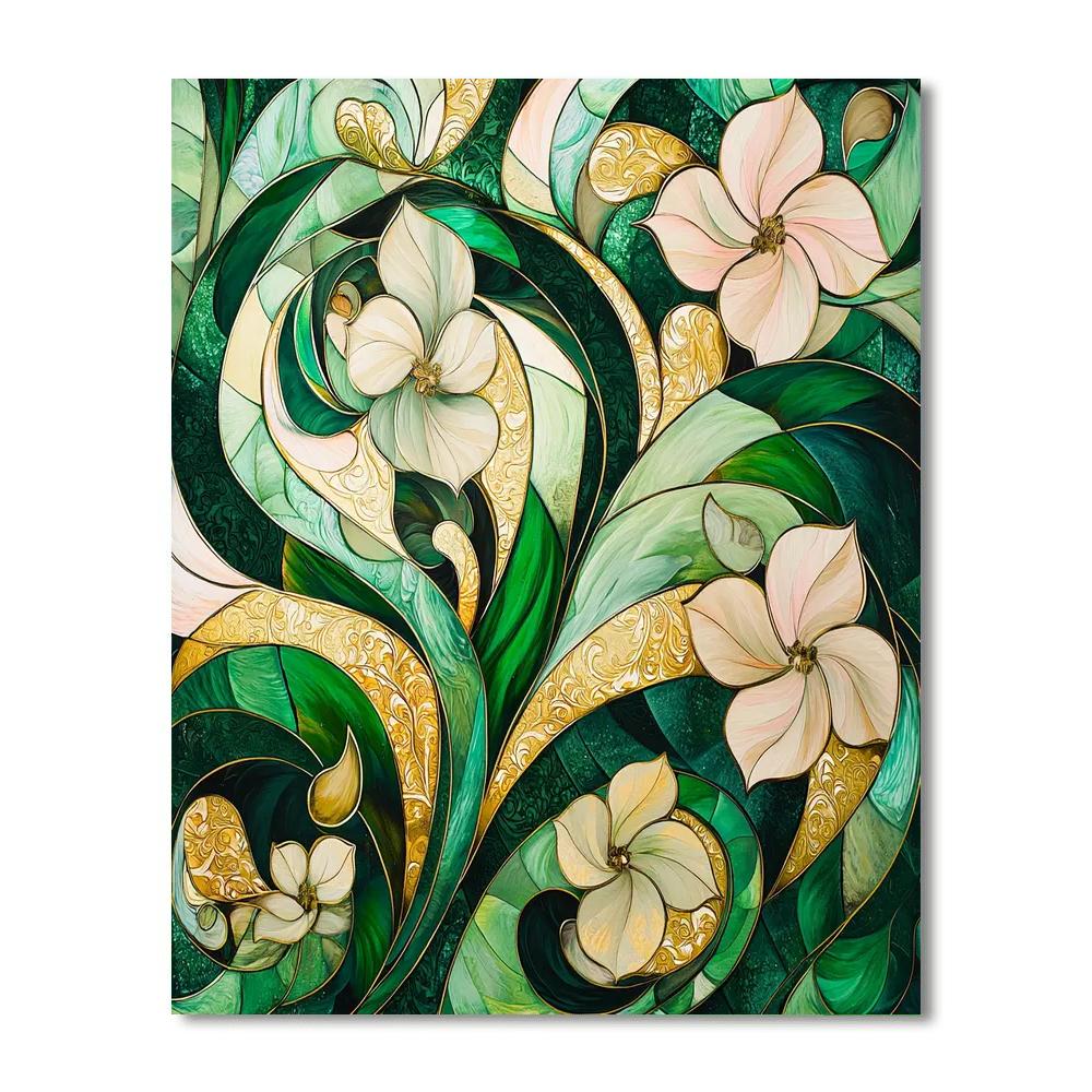 Alphonse Mucha Inspired Whispers Of The Enchanted Meadow  Paint By Numbers Kits