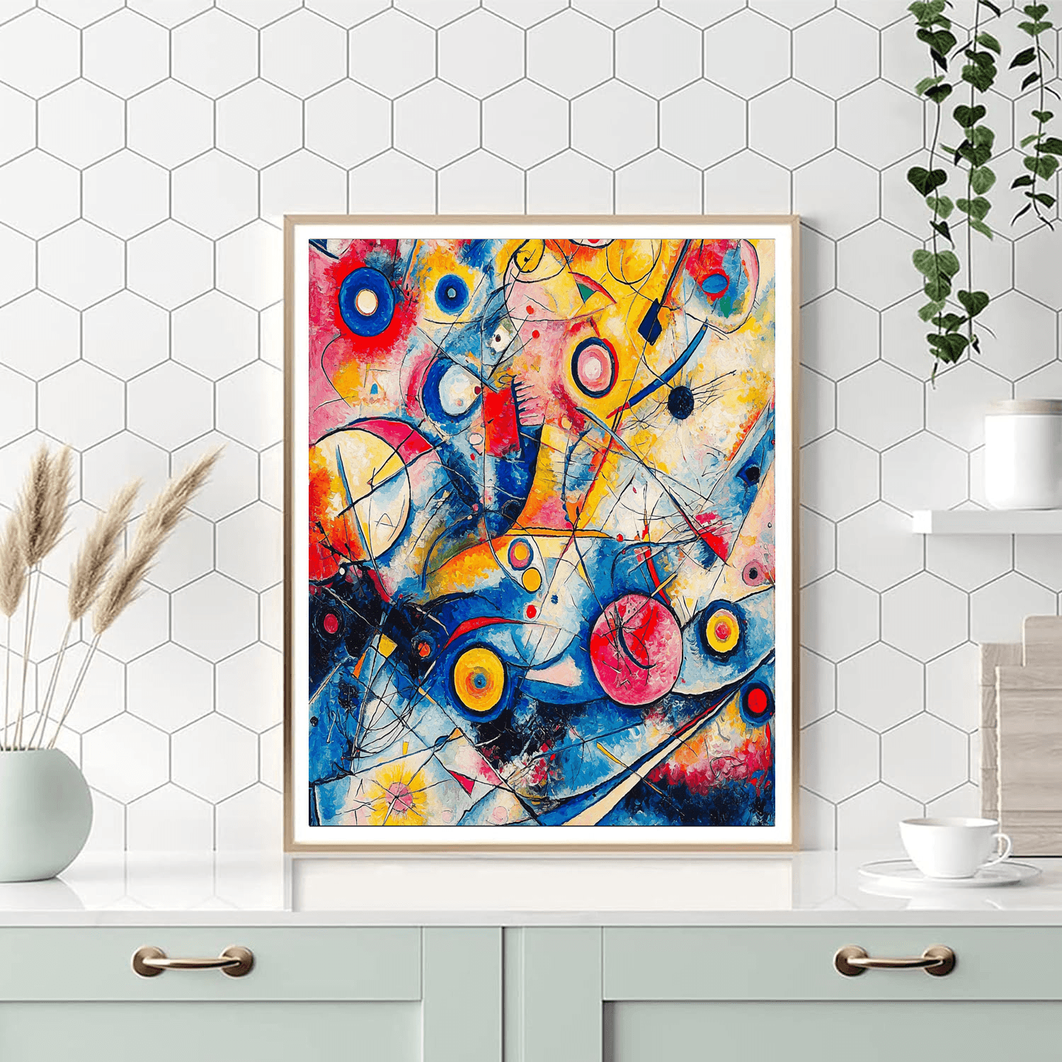 Wassily Kandinsky Inspired Abstract Forest  Paint By Numbers Art