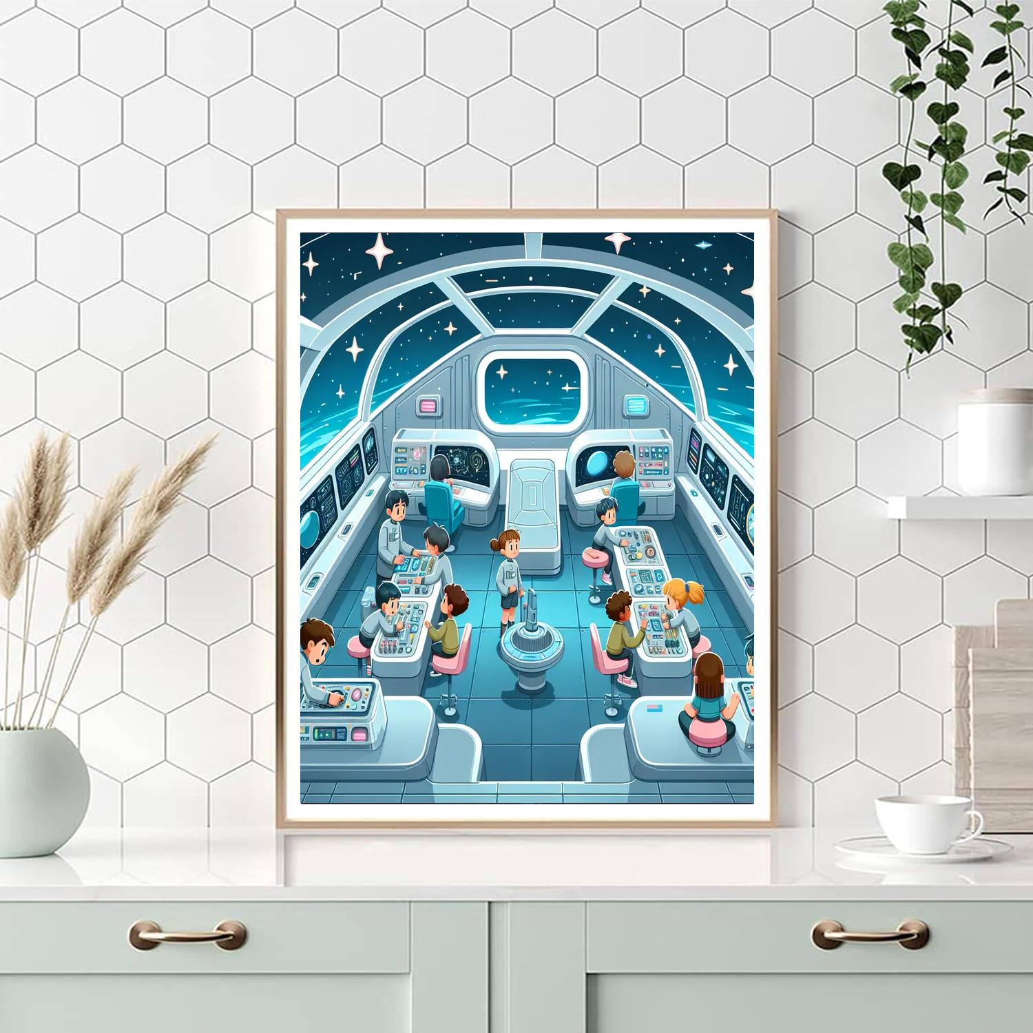 Starship Discovery Camp Paint By Number