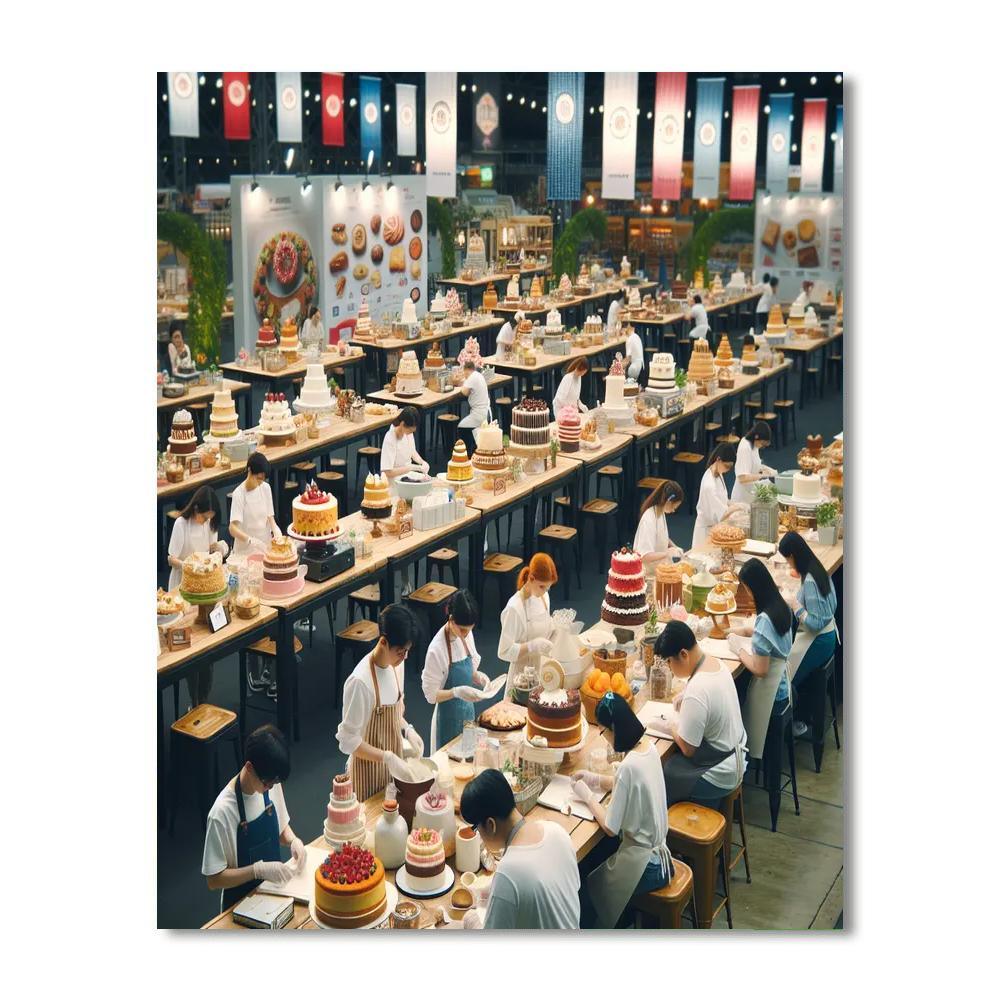 The Great British Bake Off Festival Number Painting