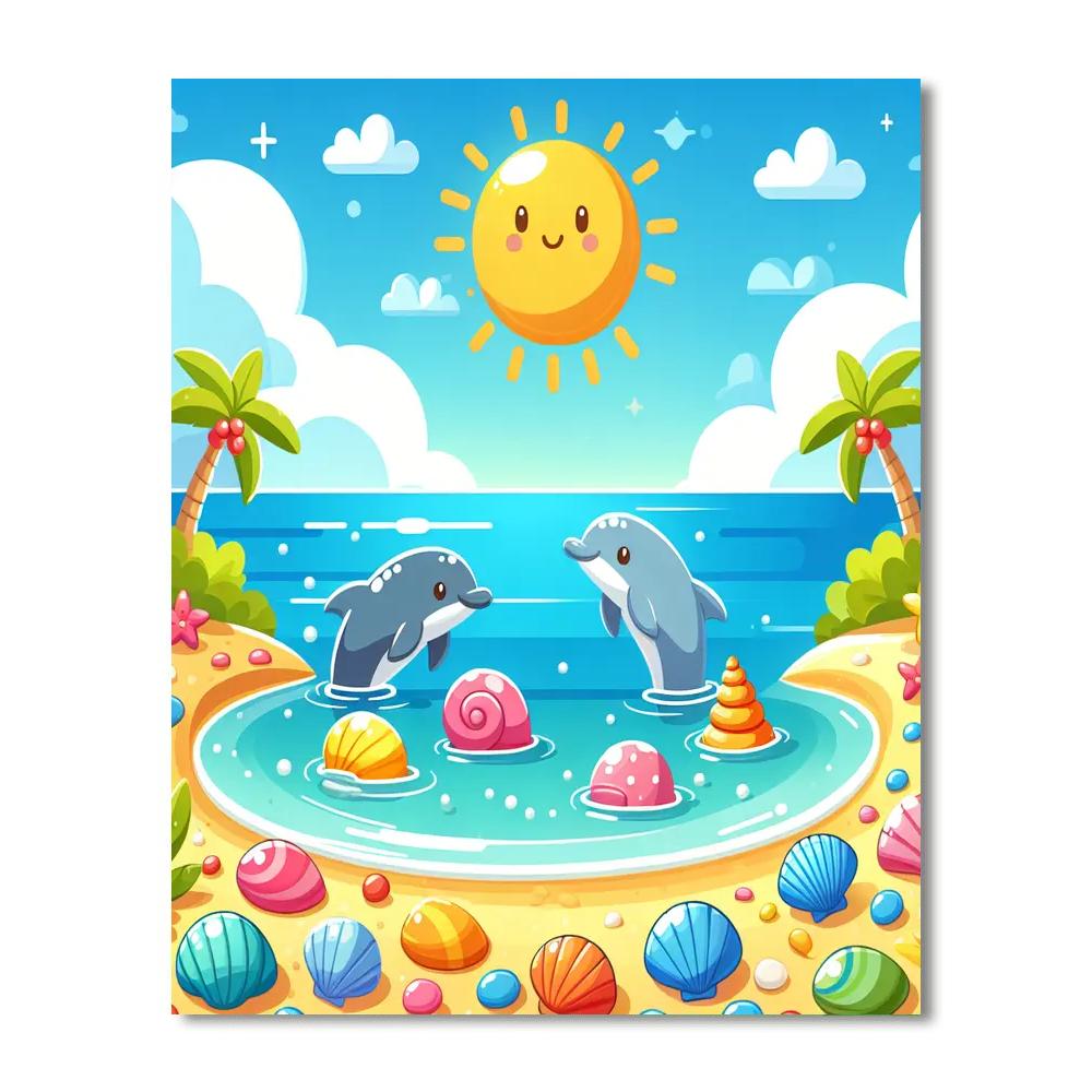 Seaside Stories Number Painting