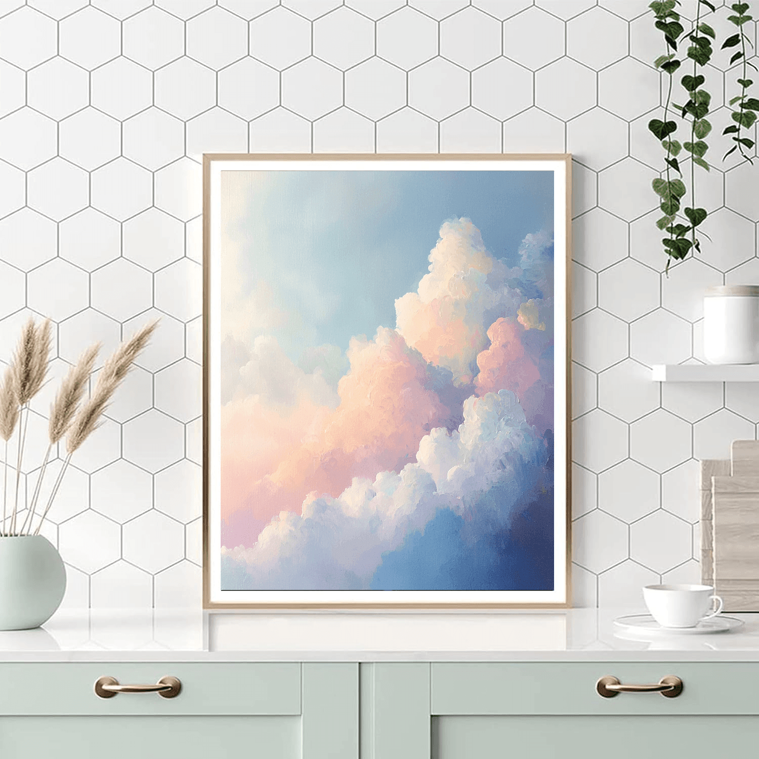 Claude Monet Inspired Dreamy Clouds  Paint By Numbers Art
