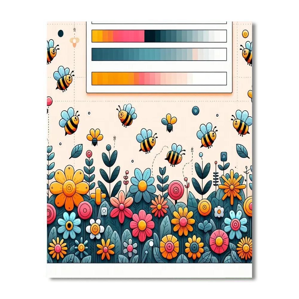Busy Bee Bungalow Painting By Numbers Kit