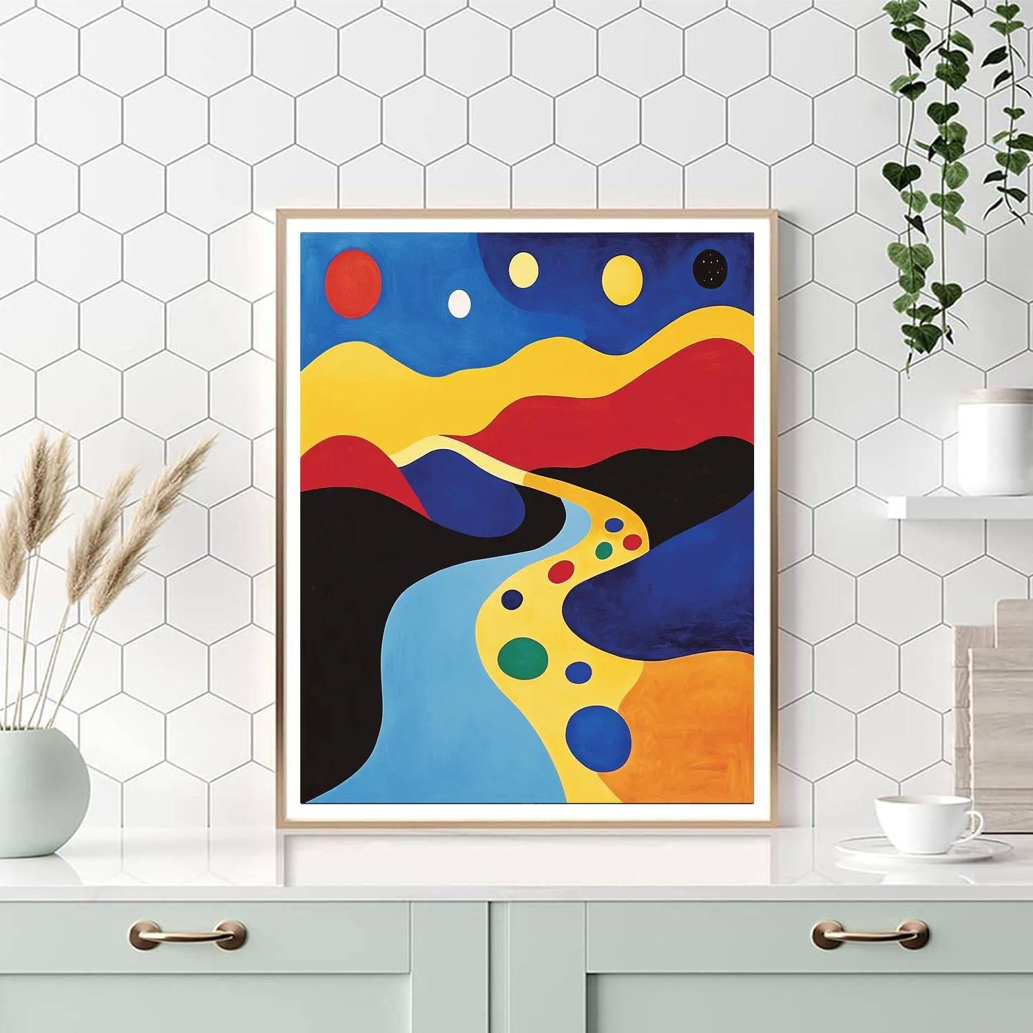 Joan Miró Inspired Visionary Landscapes  Numbered Painting Kits