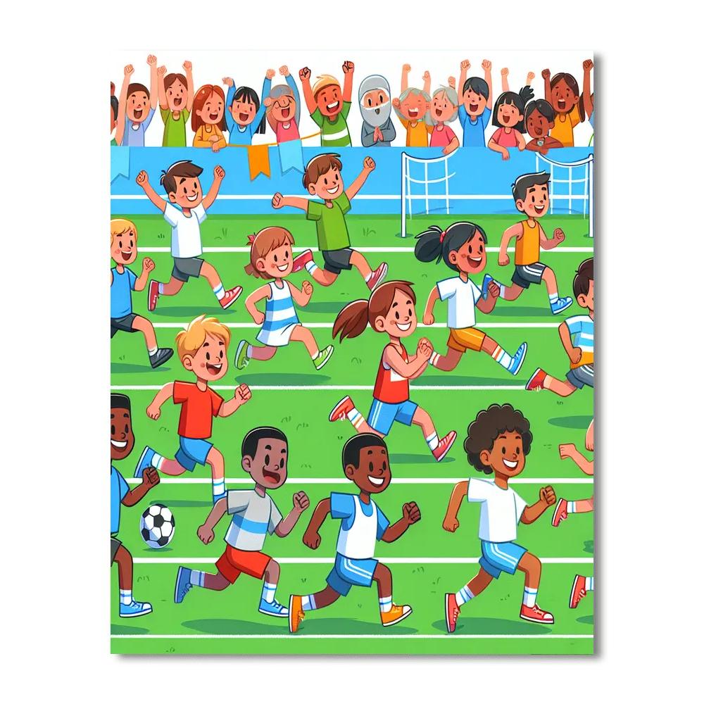 Epic Sports Day Painting Number Kit