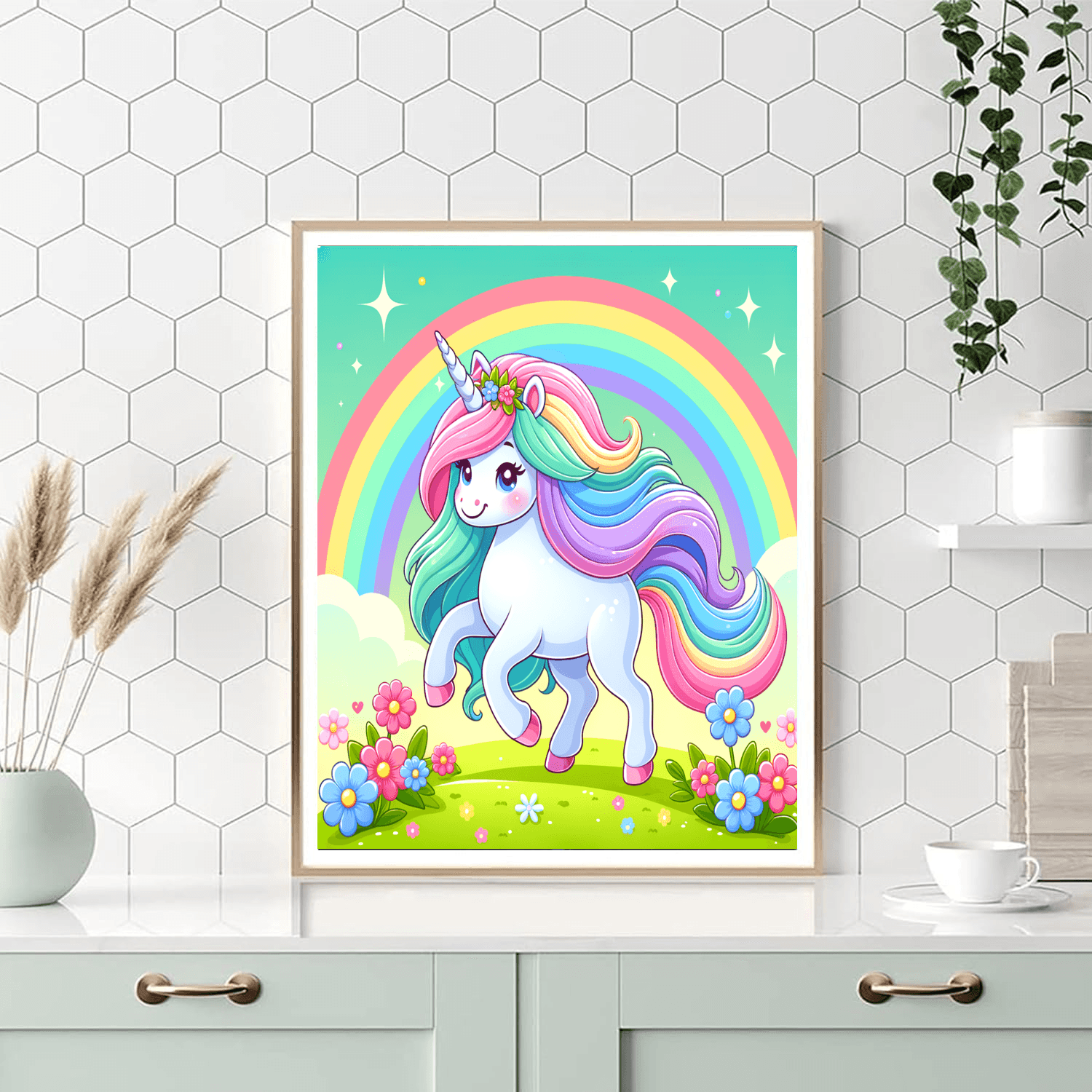 Magical Unicorn Wonderland Painting By Numbers Kit