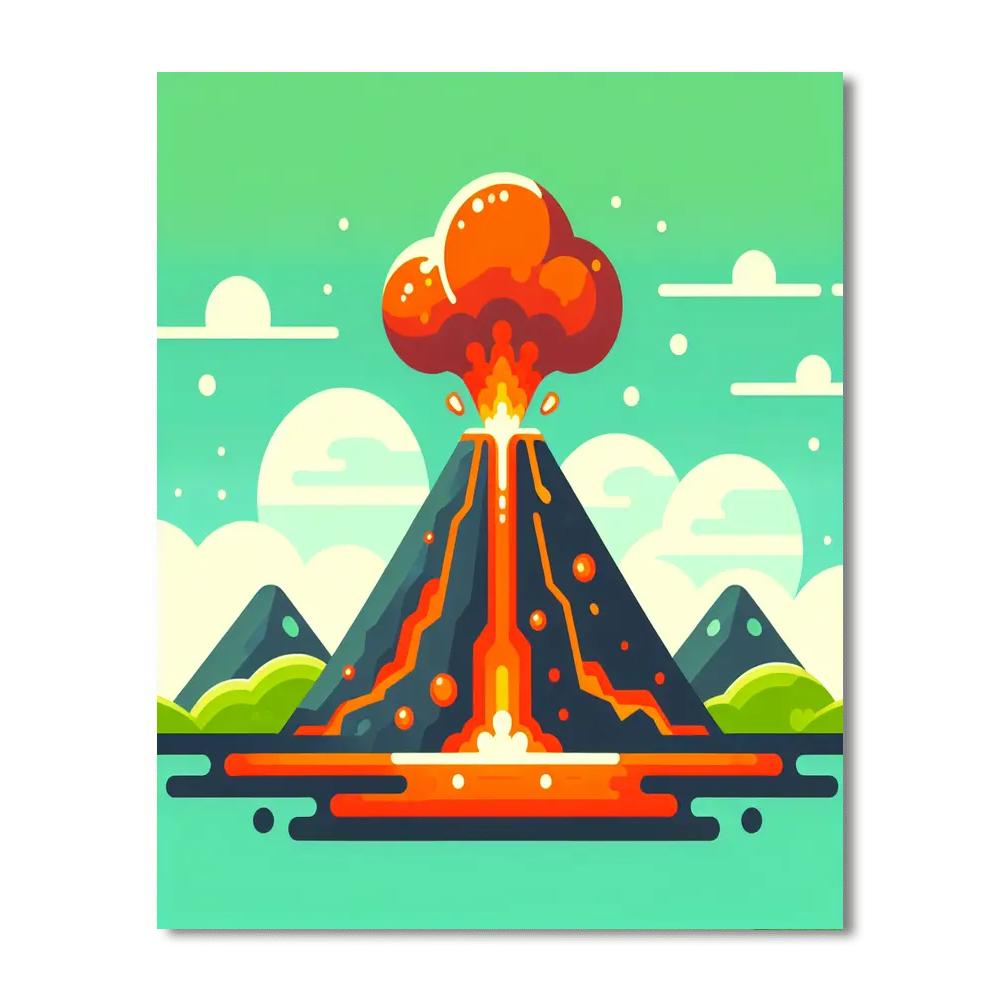 Lively Lava Paint By Numbers Kits