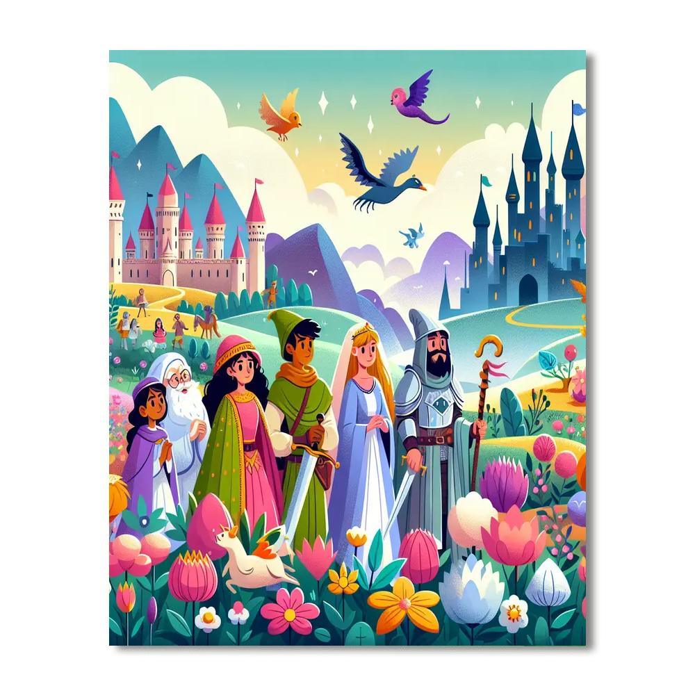 Adventurous Fairy Tale Quest Paint By Numbers Kits
