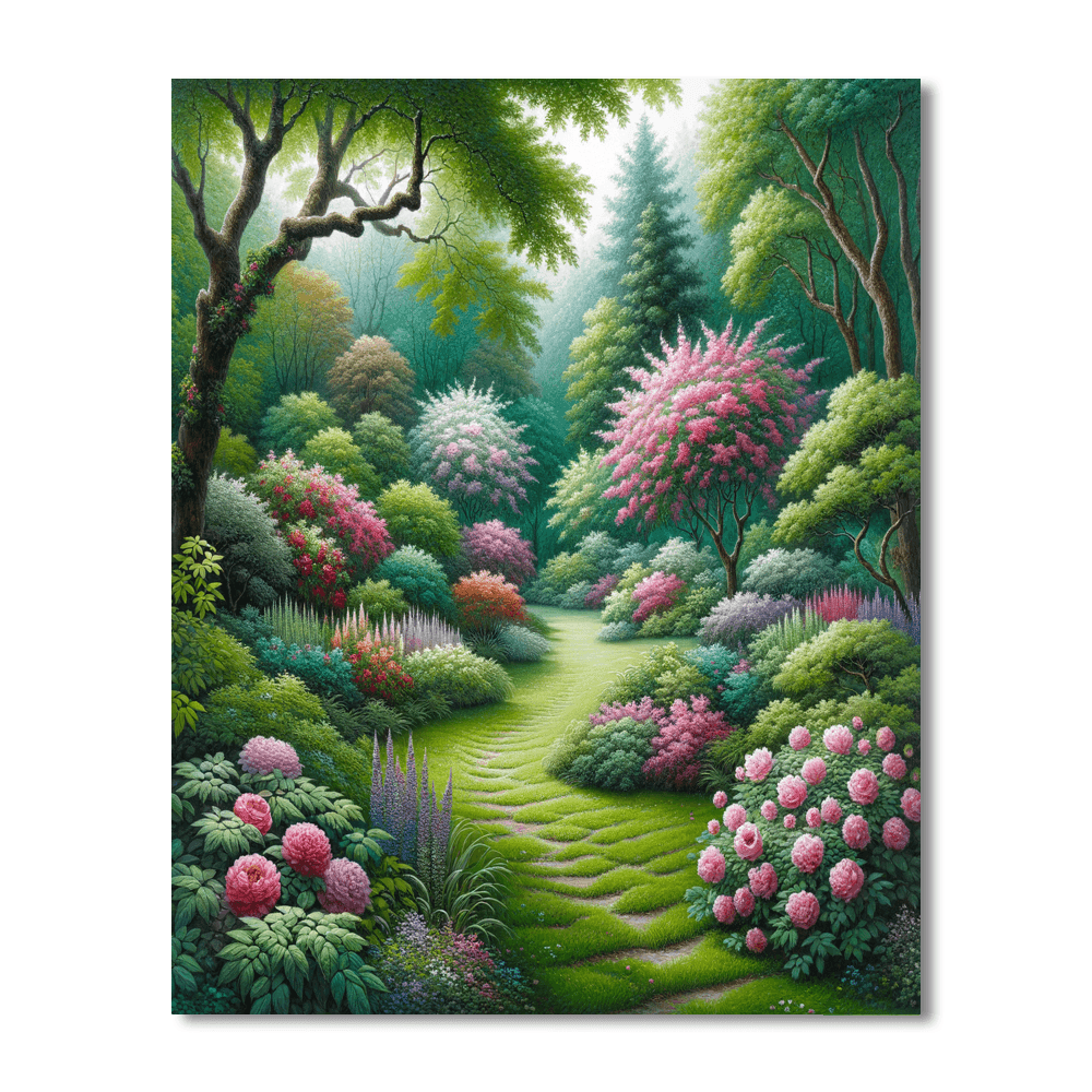 Tranquil Garden Escape Paint By Number
