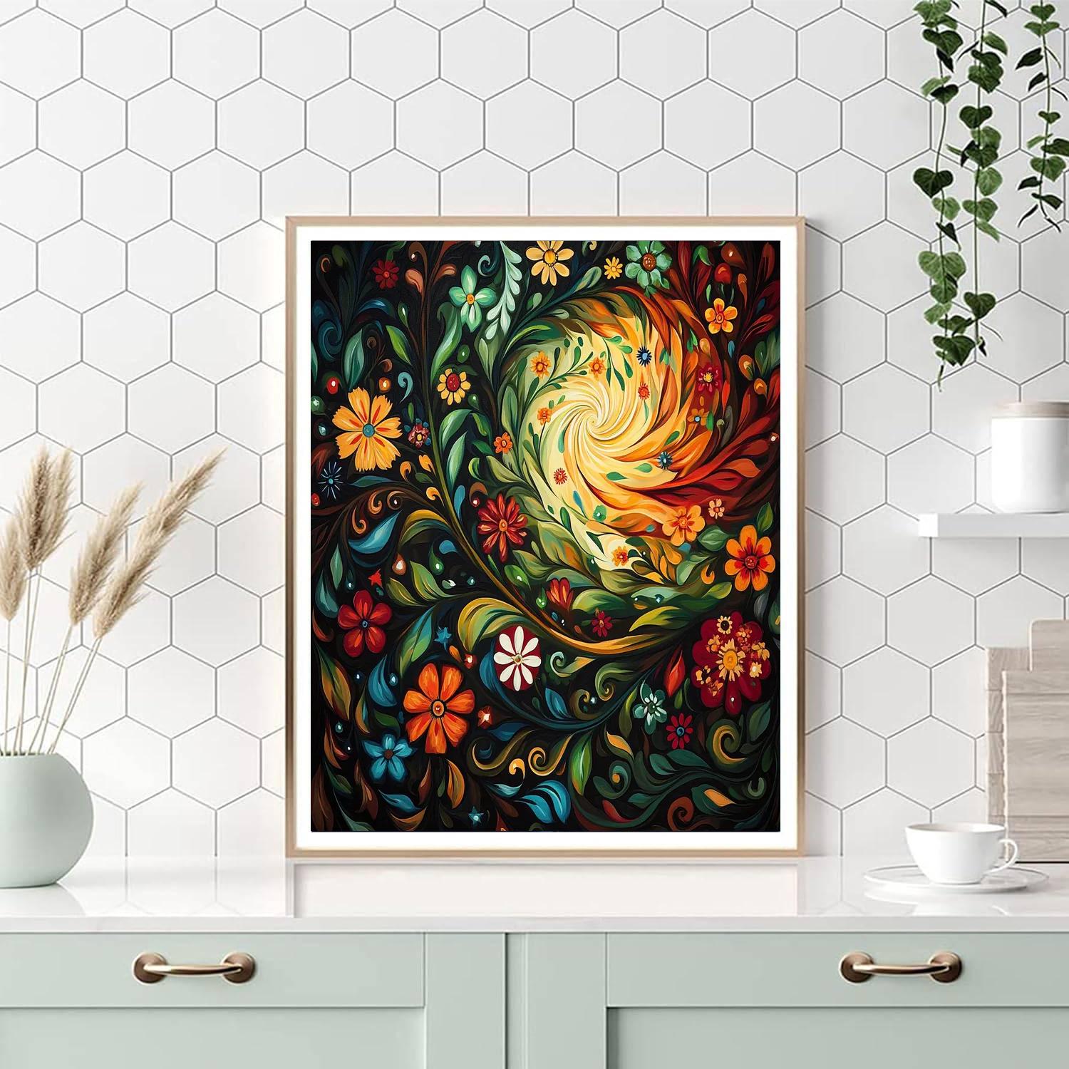 Frida Kahlo Inspired The Soul Of The Earth  Painting Number Kit