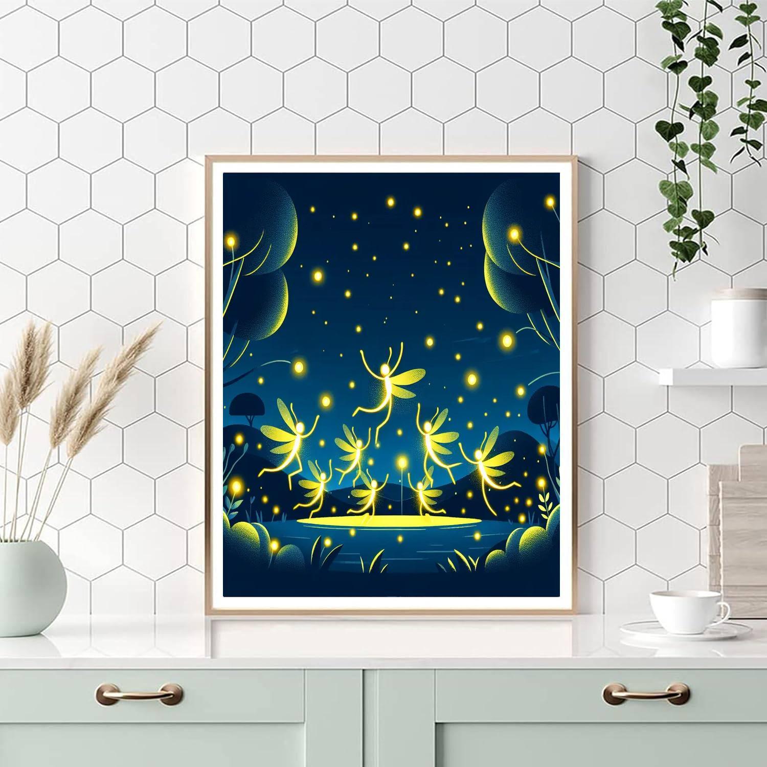 Dazzling Fireflies Painting By Numbers Kit
