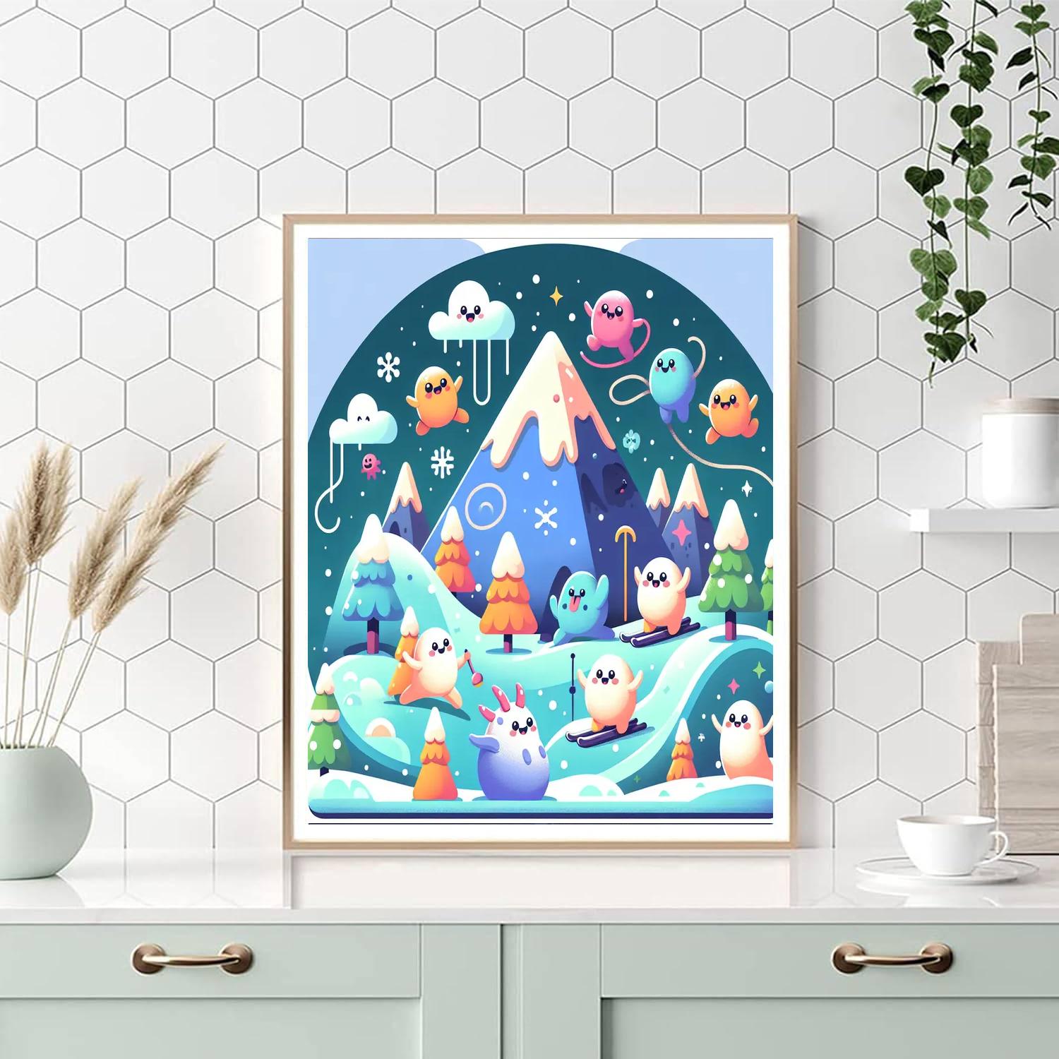 Magical Mountain Mirth Numbered Painting Kits