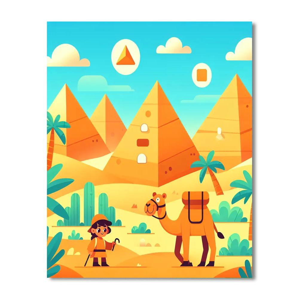 Historic Pyramids Paint By Numbers Art