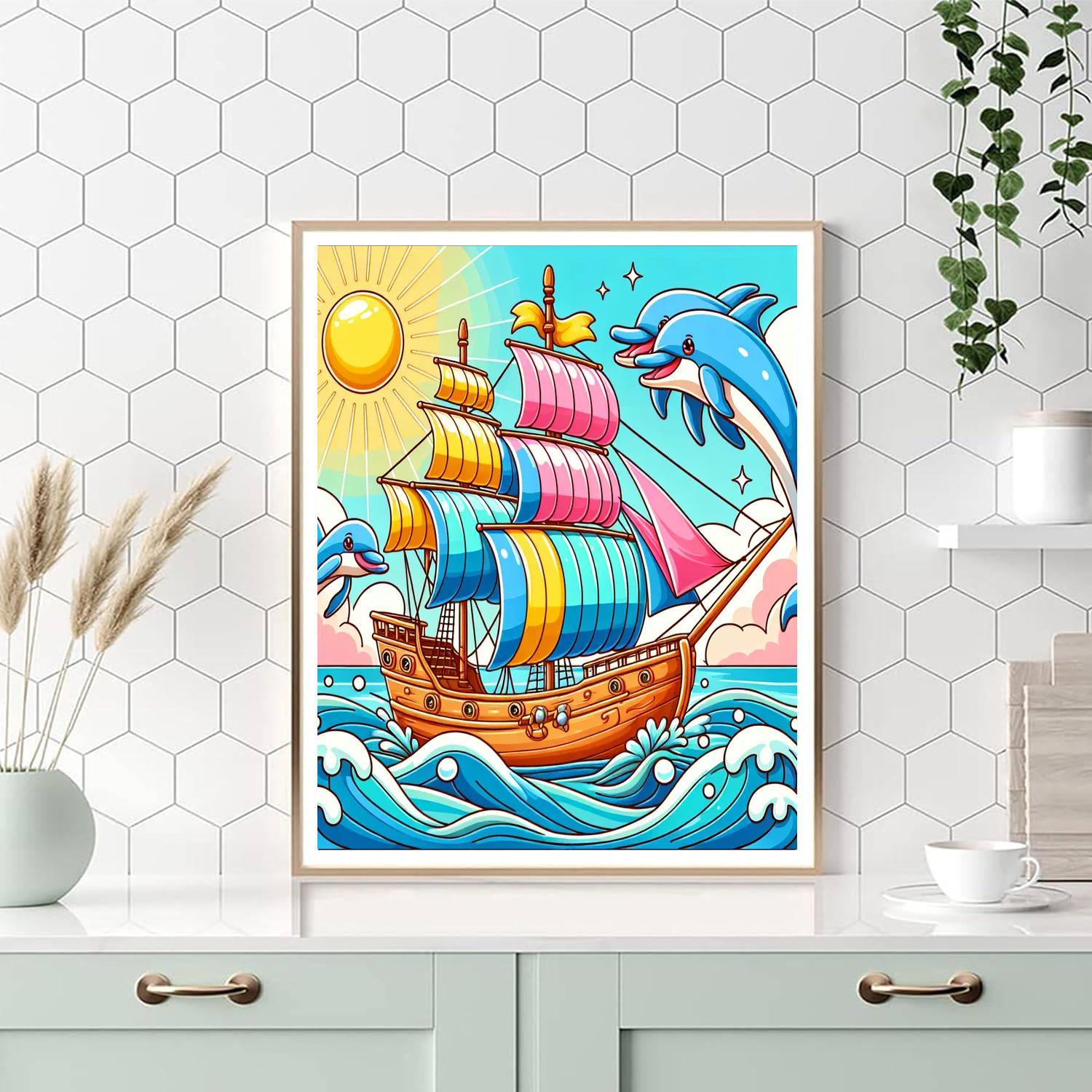 Magical Ocean Journey Paint By Numbers Art
