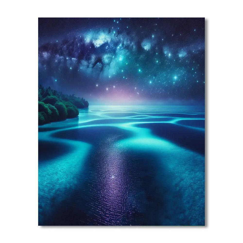 Cosmic Lagoon Dreamscape Paint By Numbers Art