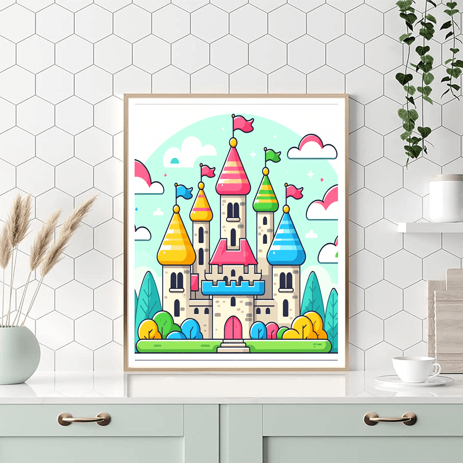 Royal Castles Number Painting