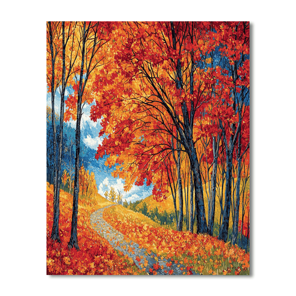 Vincent Van Gogh Inspired Colors Of Autumn  Paint By Numbers Art