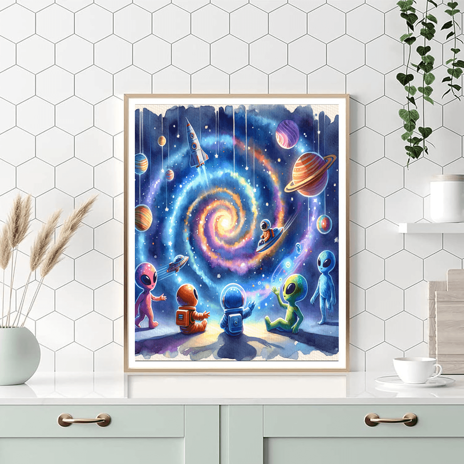 Cosmic Alien Adventure Paint By Color