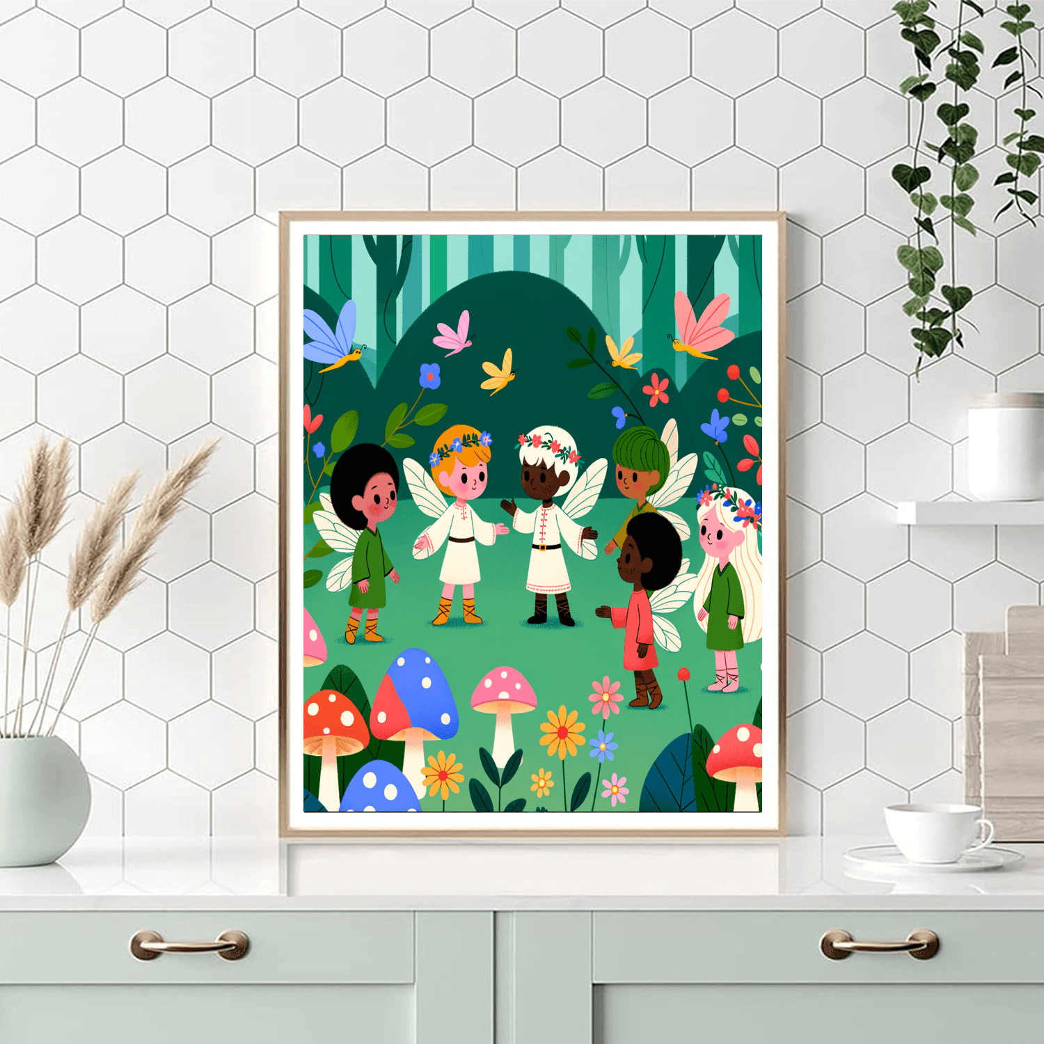 Magical Forest Fairies Paint By Color