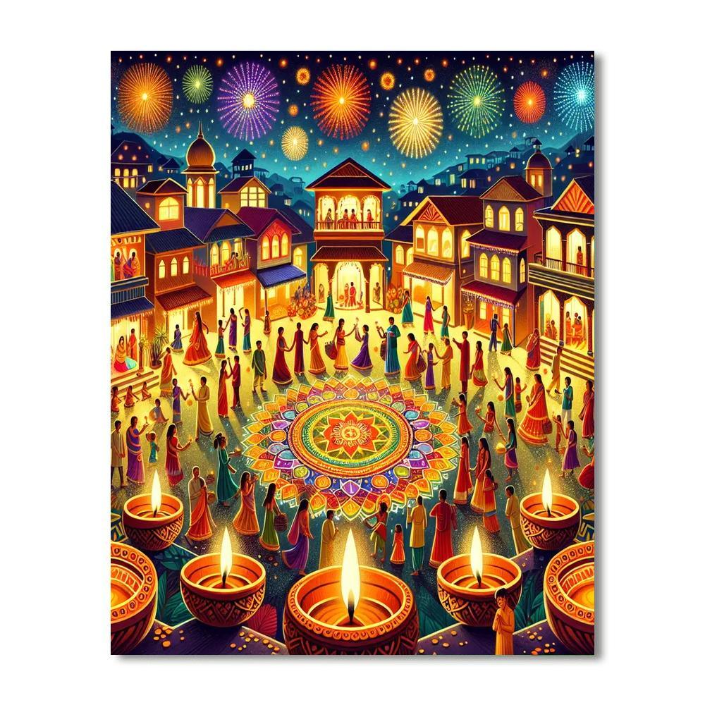 Diwali Festival - Fiji Painting Number Kit