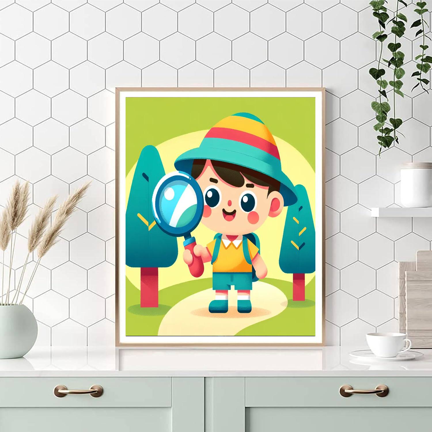 Curious Little Explorer Painting By Numbers Kit