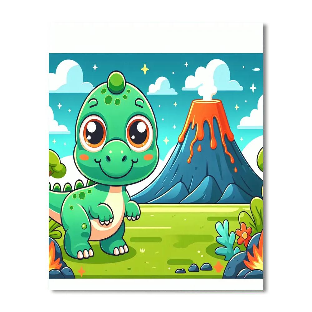 Dino World Expedition Numbered Painting Kits