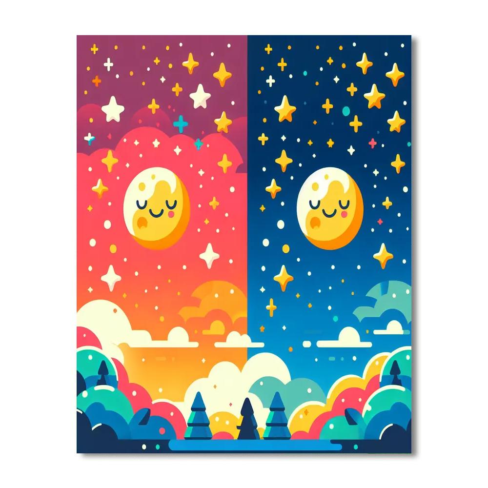 Starlit Sky Paint By Numbers Art