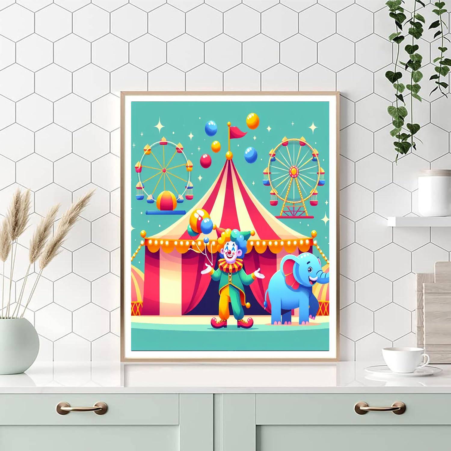Magic At The Carnival Painting Number Kit