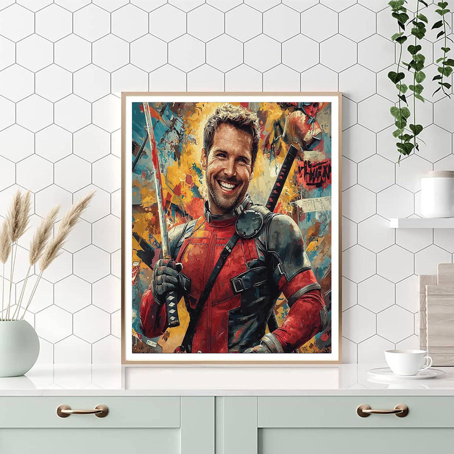 Ryan Reynolds: The Charisma Of Deadpool Unleashed Numbered Painting Kits
