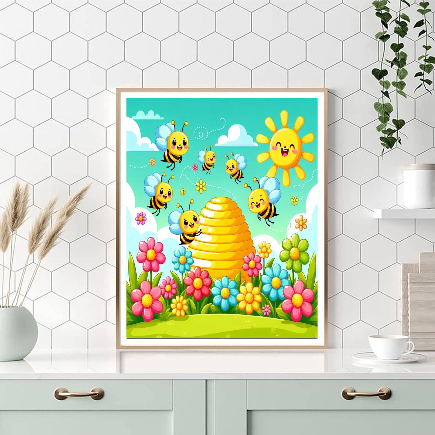 The Busy Bees Painting Number Kit