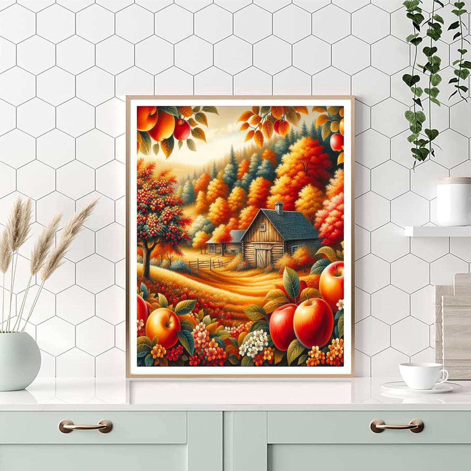 Autumn Orchard Charm DIY Paint By Numbers