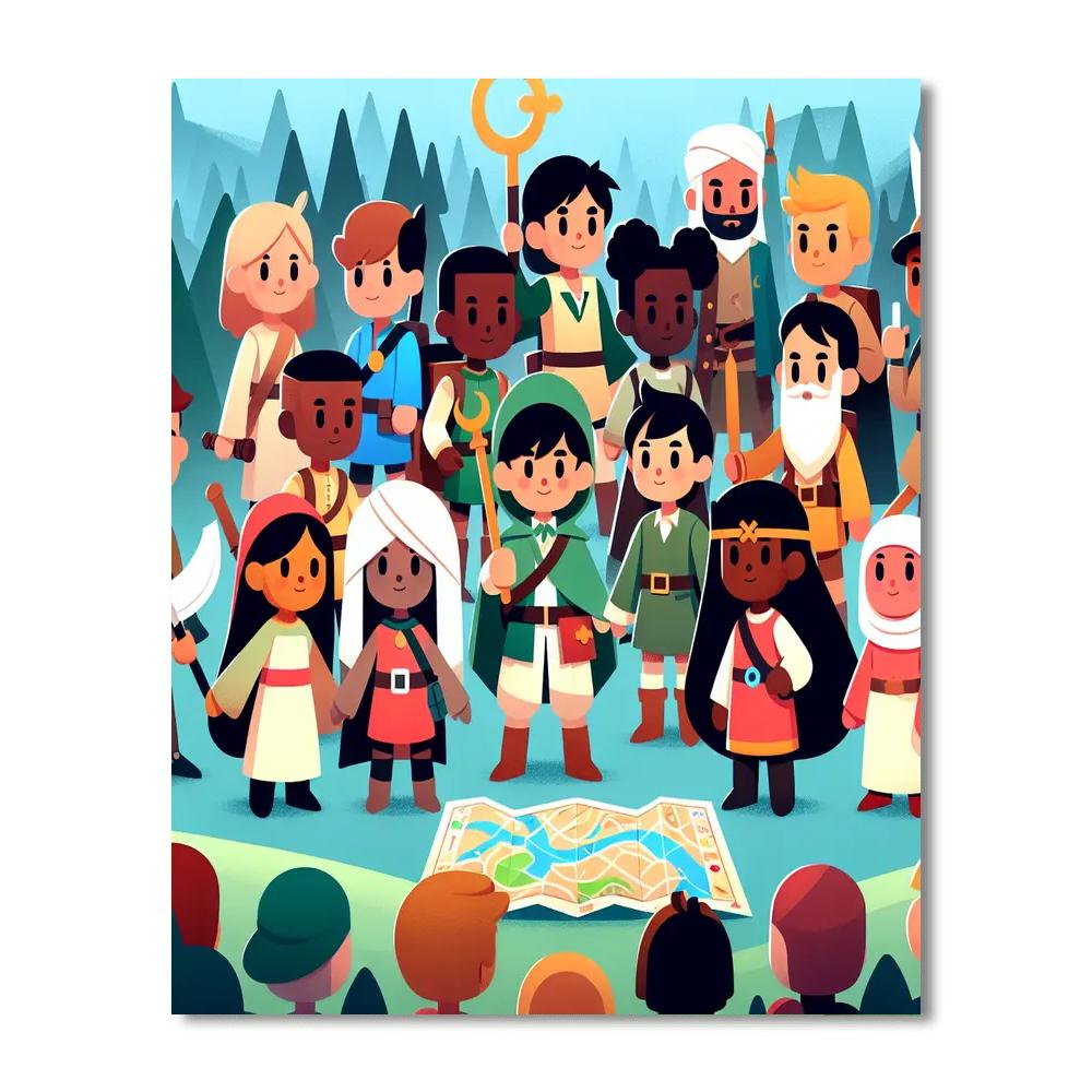 Fantasy Quest Challenge Numbered Painting Kits