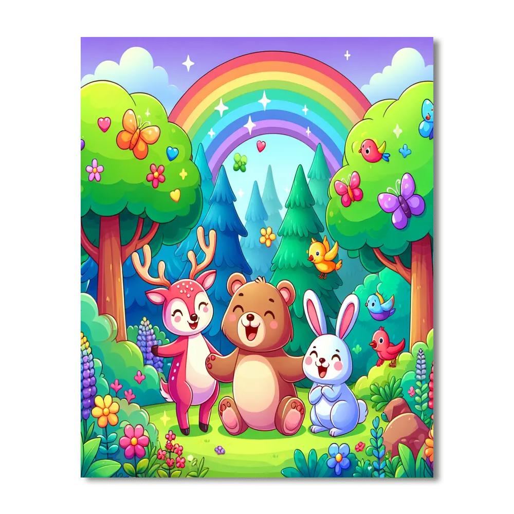 Giggle Forest Adventure Numbered Painting Kits