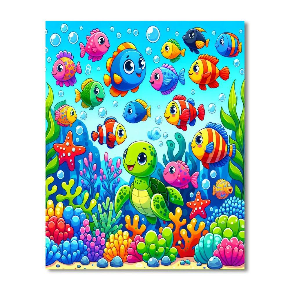 Fun Ocean Adventure Number Painting