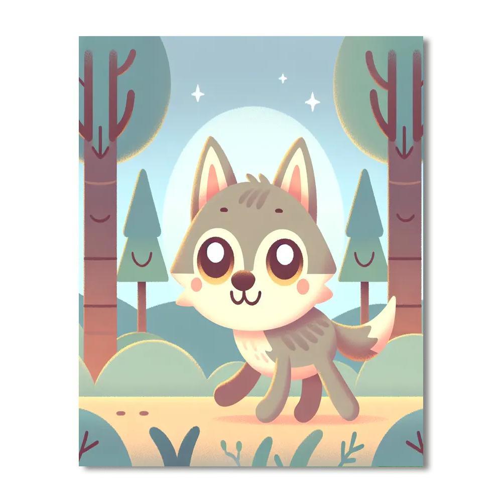 Wandering Wolf Paint By Numbers Kits