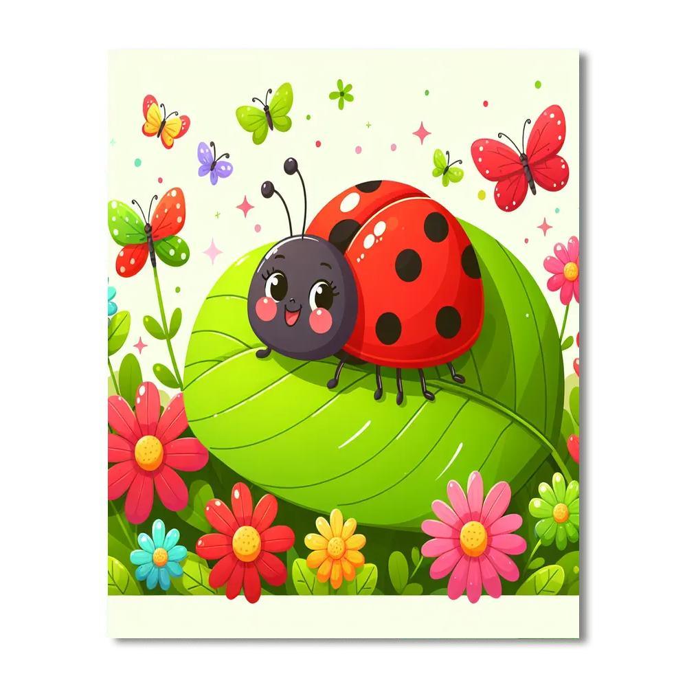 Brilliant Bug World Painting Number Kit