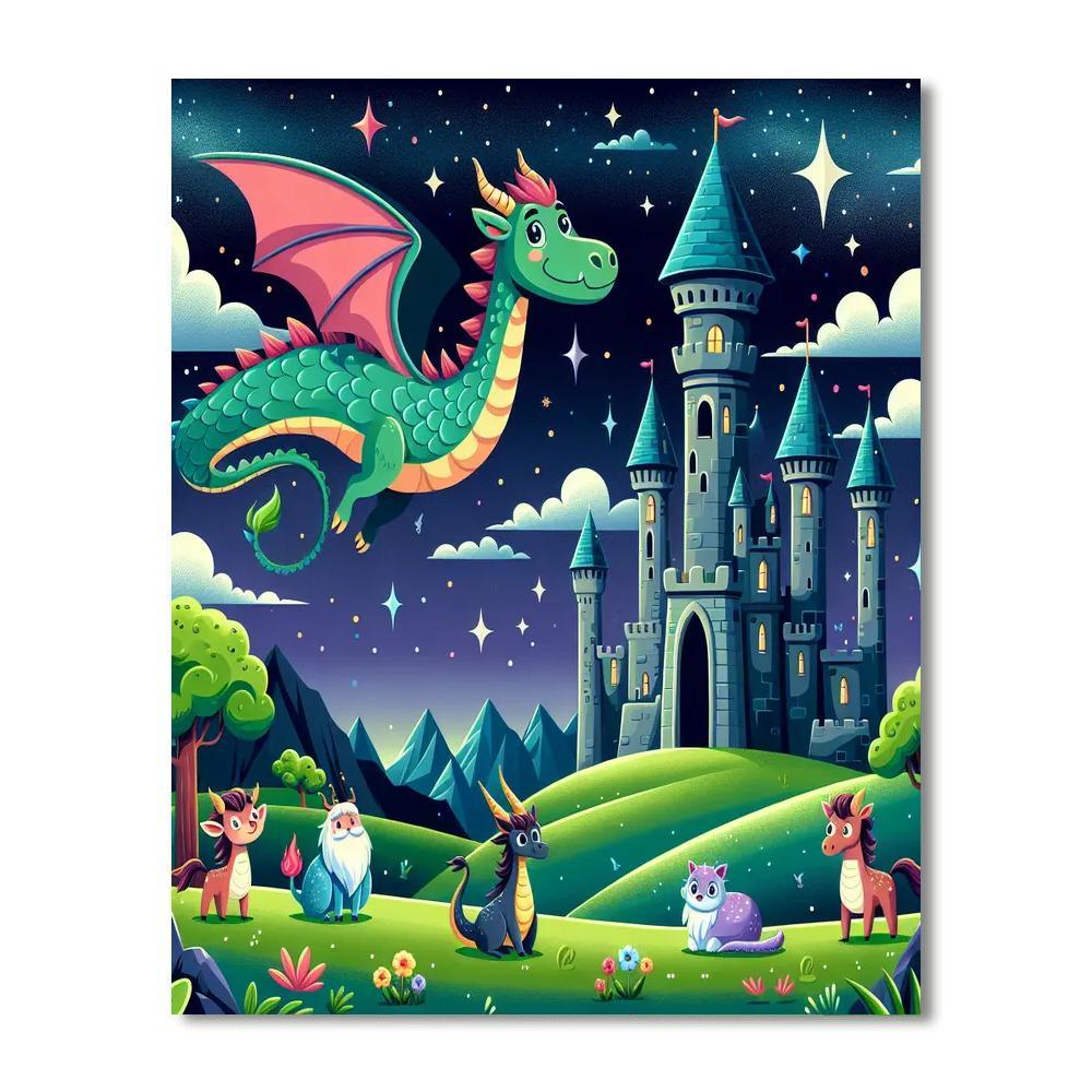 Journey Through Fantasy Lands Painting By Numbers Kit