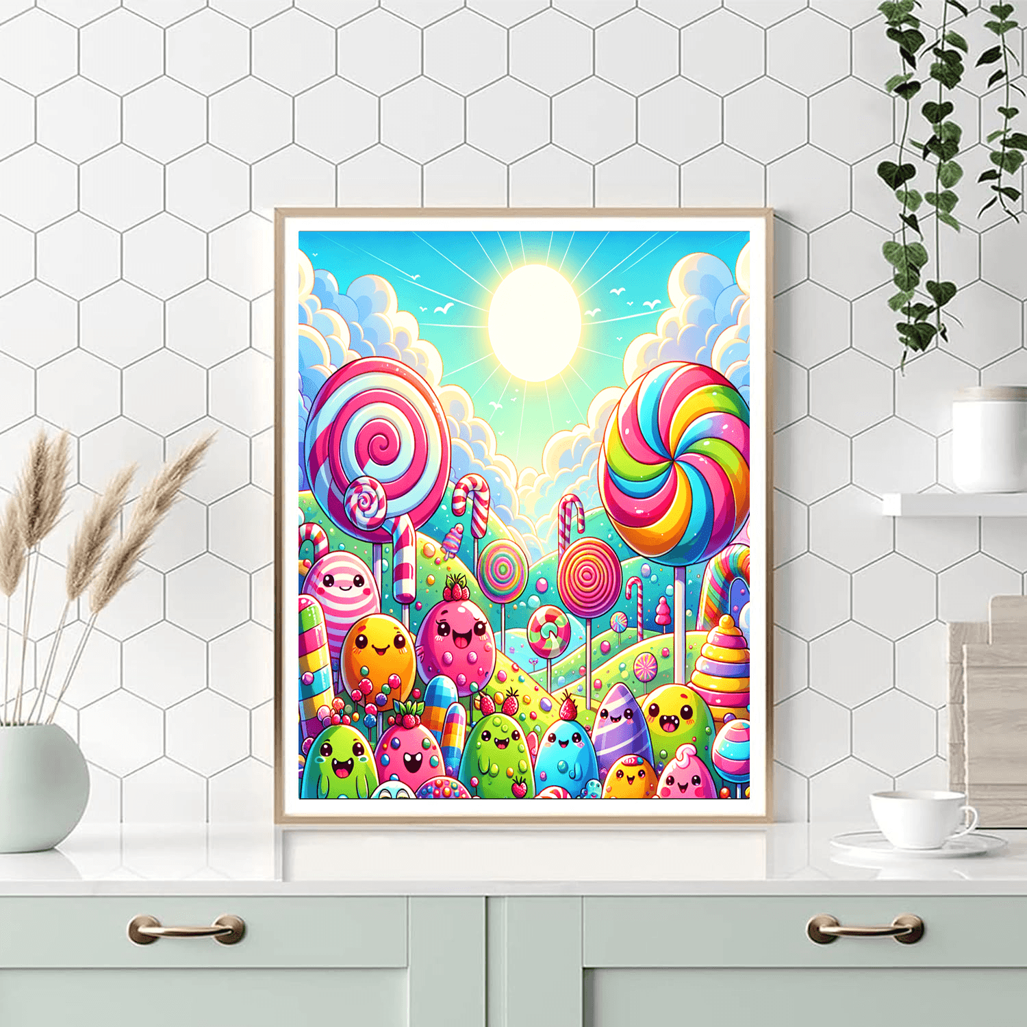 Colorful Candyland Adventure Numbered Painting Kits
