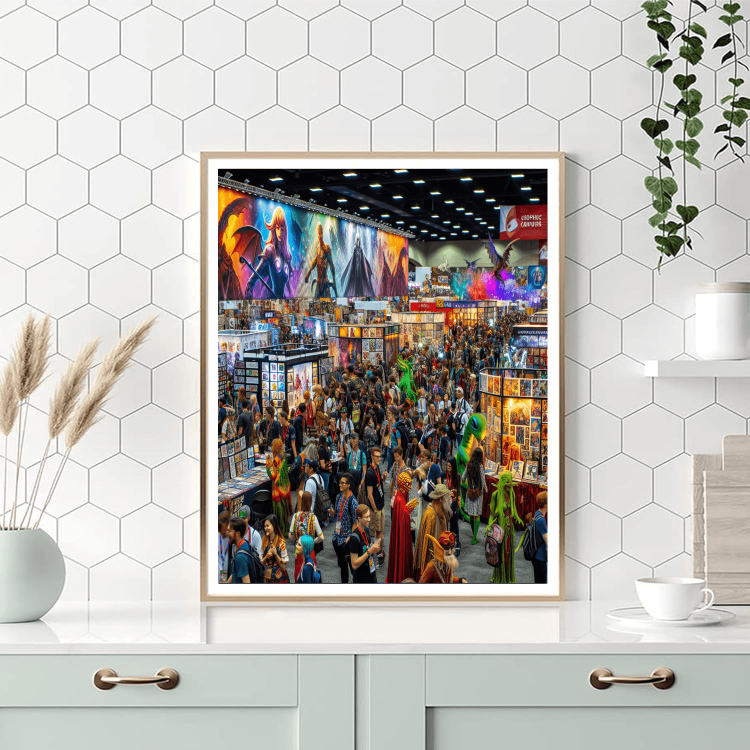 San Diego Comic-con - San Diego Paint By Numbers Art