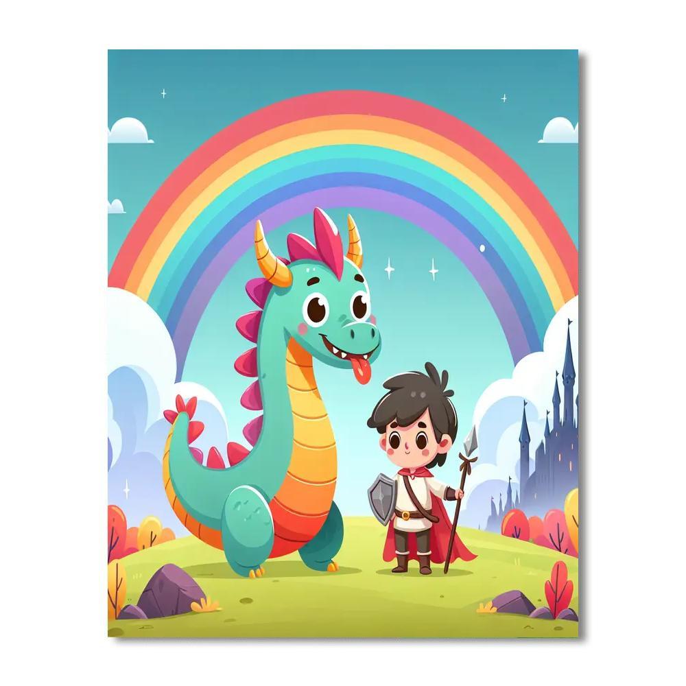 Legendary Dragon Tale Paint By Numbers