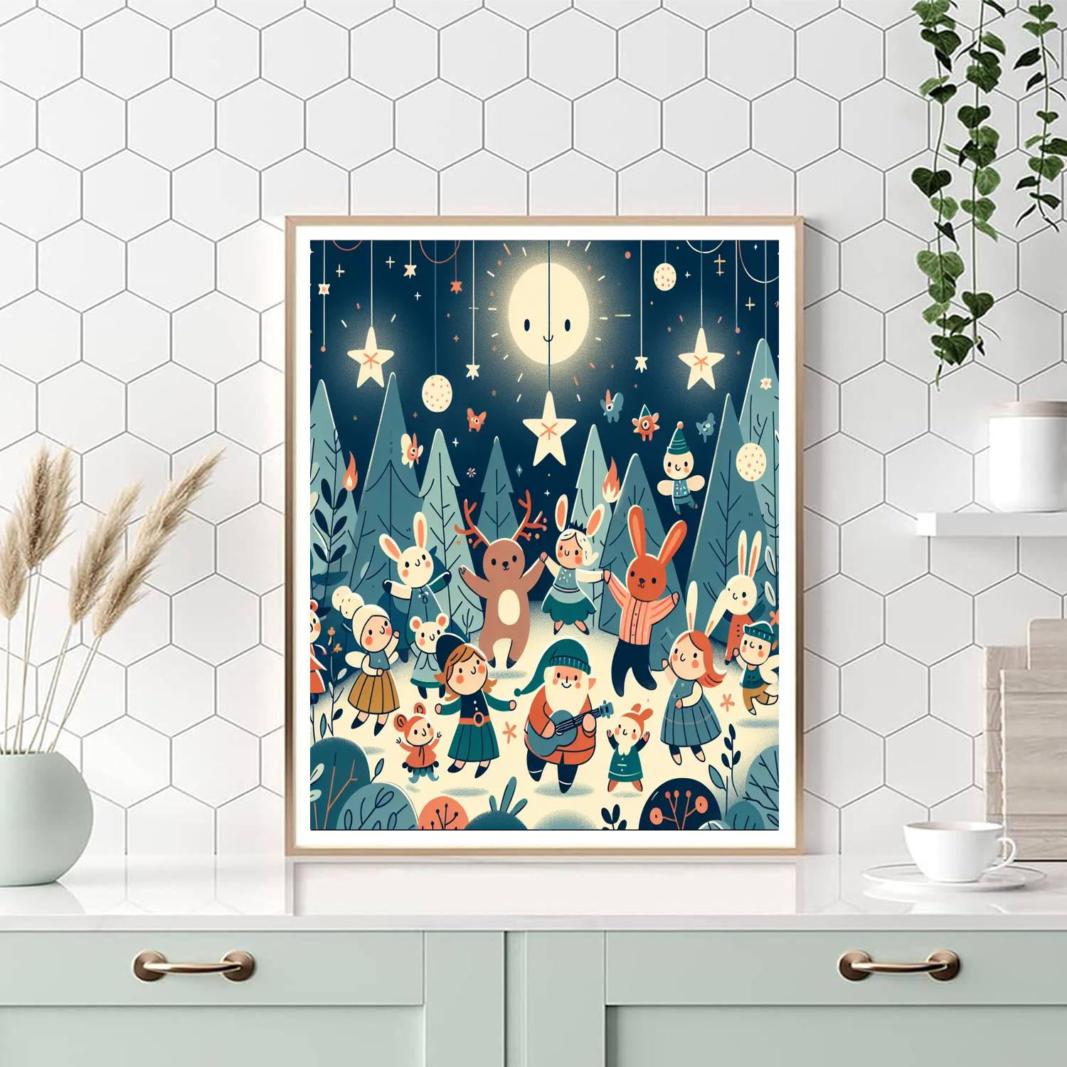 Magical Forest Fiesta Paint By Color