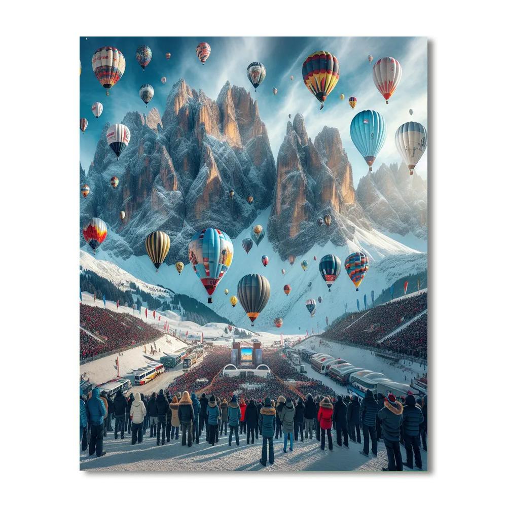 Balloon Fiesta - Switzerland Number Painting