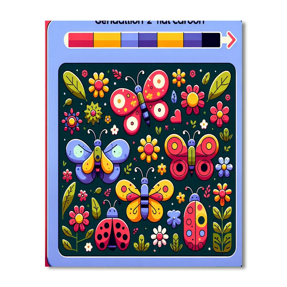 Bright Bugs Numbered Painting Kits