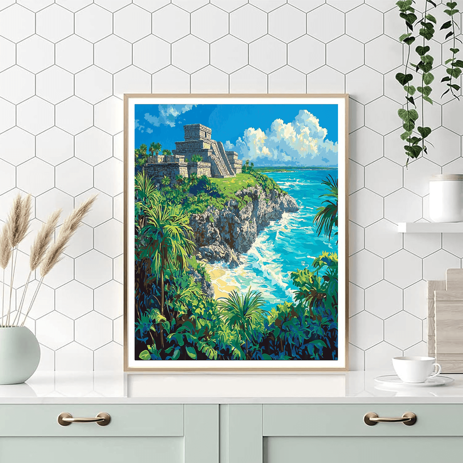 Tulum Ruins Painting By Numbers Kit