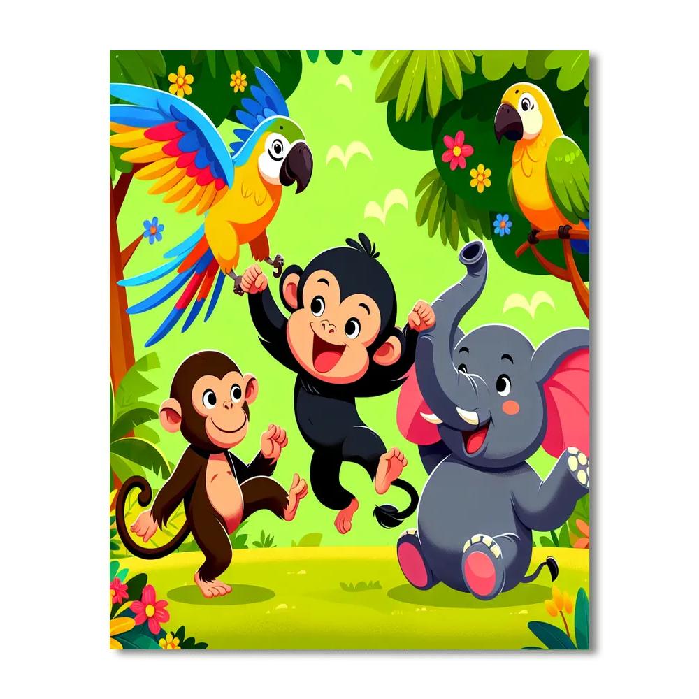 Jungle Fun Time Paint By Number