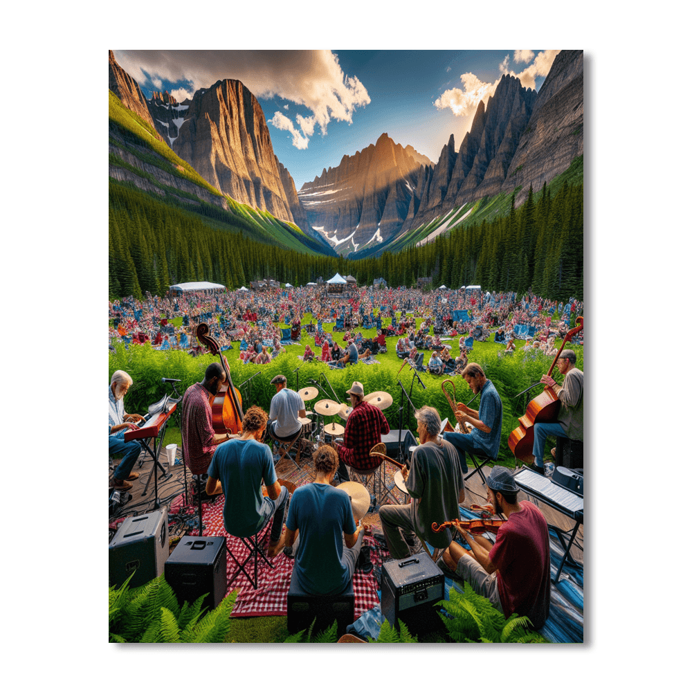 Glacier National Park Music Festival Numbered Painting Kits