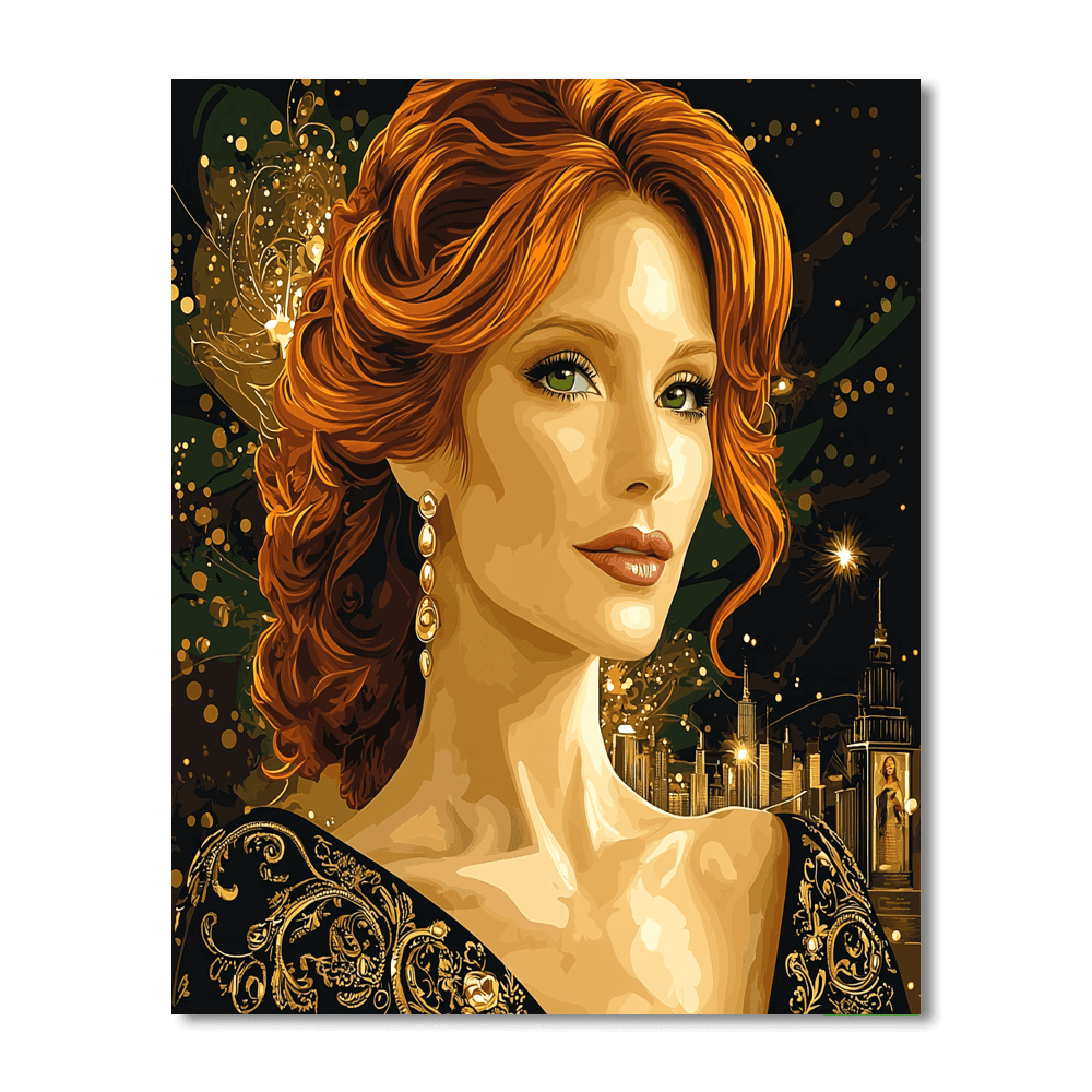 Jessica Chastain: A Strong Spirit In A World Of Shadows Painting Number Kit