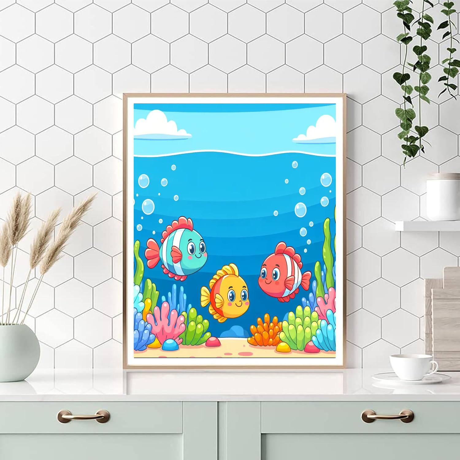 Giggle Fish Painting Number Kit
