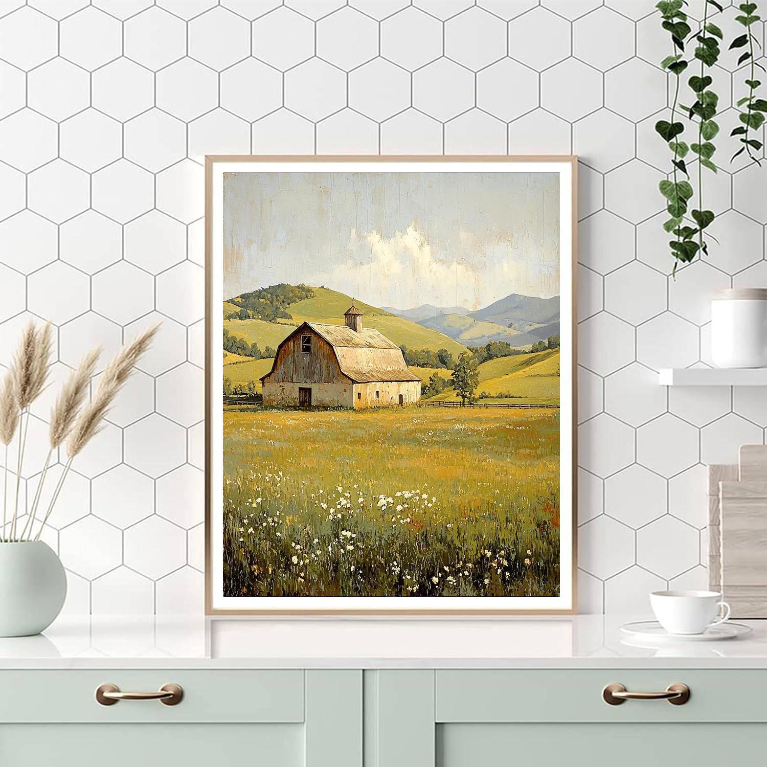Andrew Wyeth Inspired Rural Rhythms  DIY Paint By Numbers