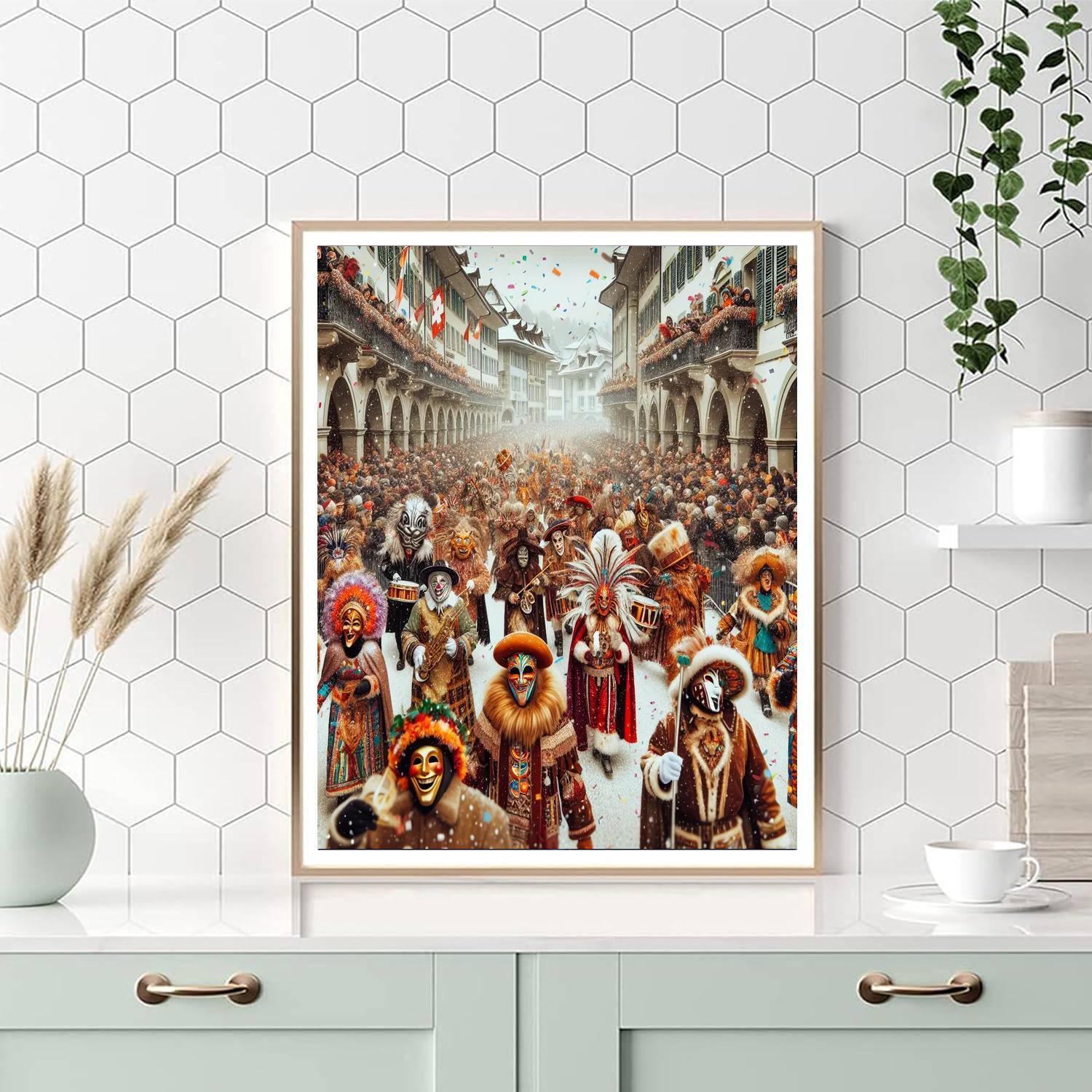 Winter Carnival - Switzerland Numbered Painting Kits